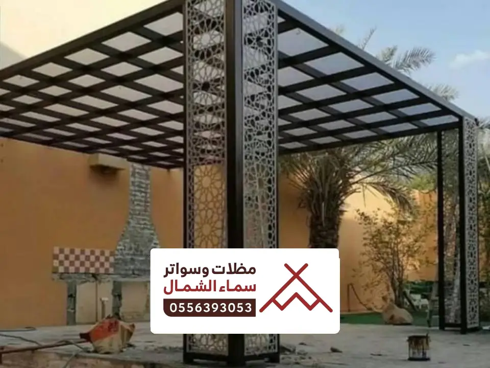 اشكال مظلات جلسات خشبية ينبع